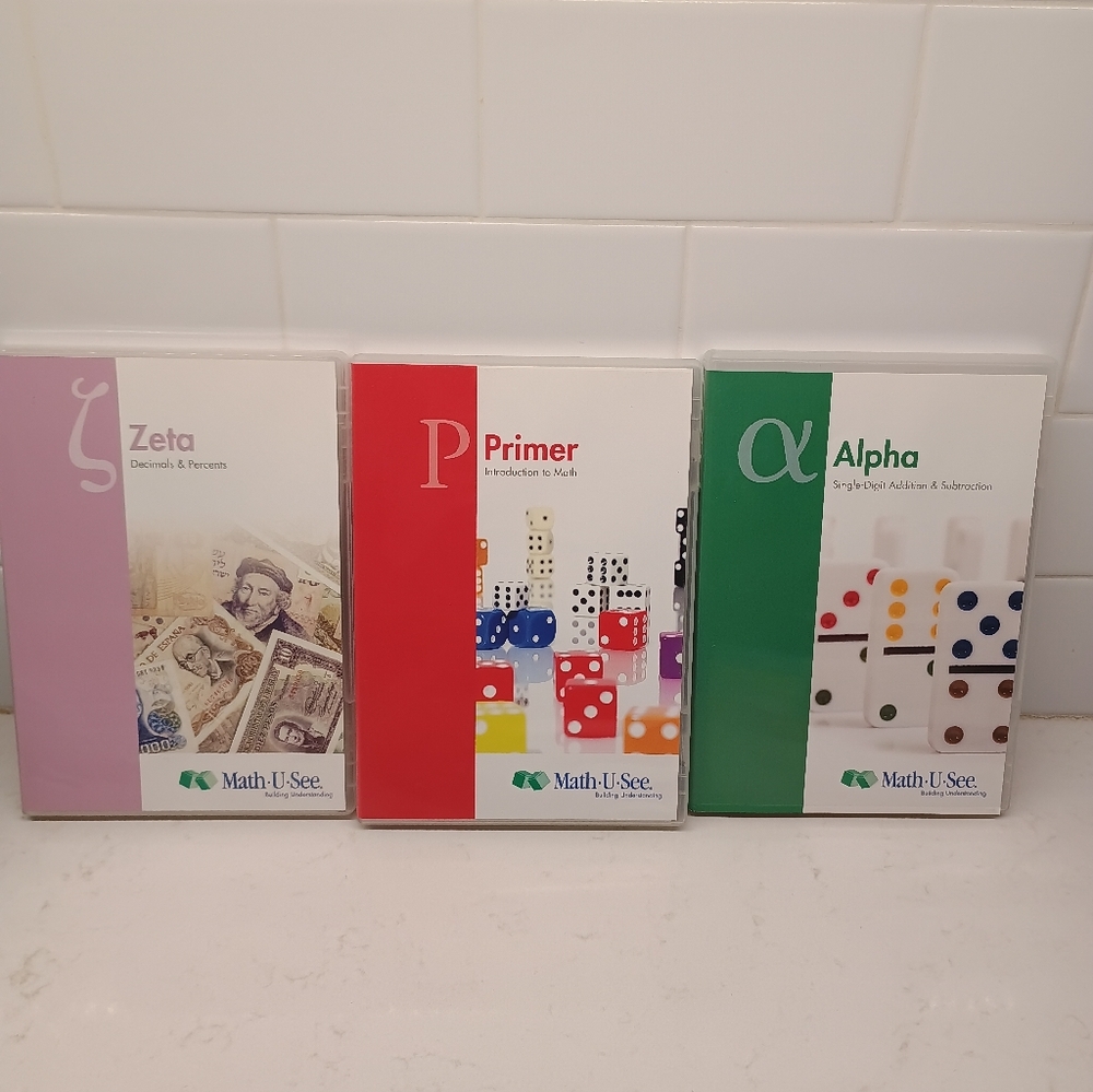 Math-U-See 10 piece DVD Set, Some NWT - Picture 2 of 4